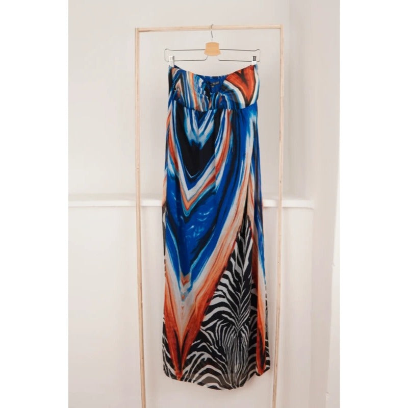 Abito lungo Amelie Rêveur fantasia astratta animalier M/L