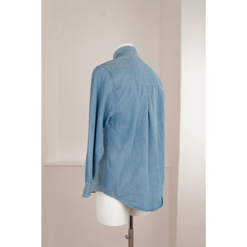 Vintage Miller & Simons 100% Cotton Denim Shirt Workwear Casual M