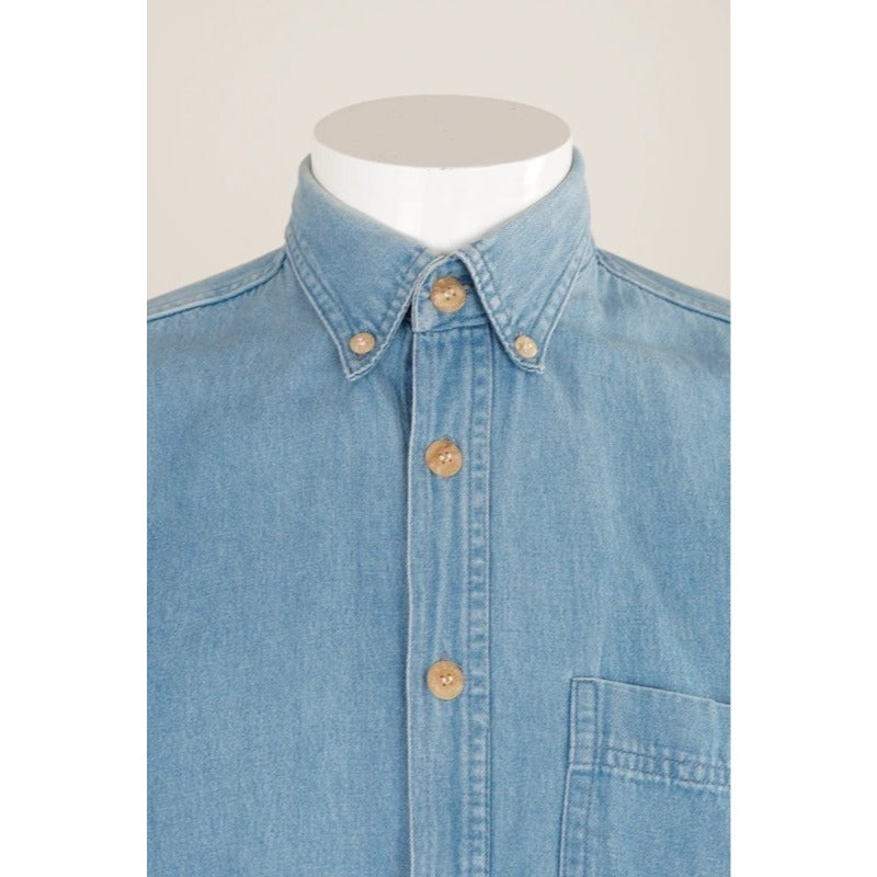 Vintage Miller & Simons 100% Cotton Denim Shirt Workwear Casual M