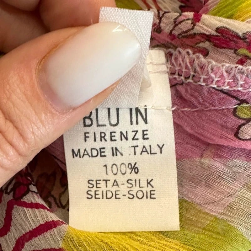 Vestito vintage in seta estivo taglia XS/ S