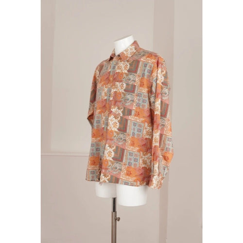 Camicia vintage Bananarama Dino Erre fantasia patchwork uomo L