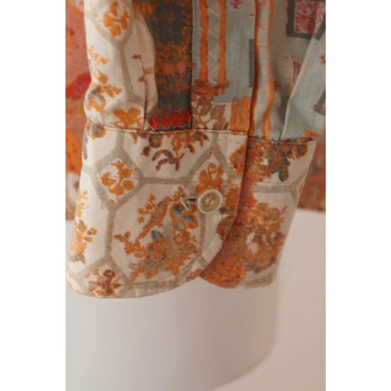 Camicia vintage Bananarama Dino Erre fantasia patchwork uomo L