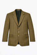 Ginalebole Vintage Men’s Tweed Blazer IT 52 / L – Wool Cashmere Check Jacket, Made in Italy