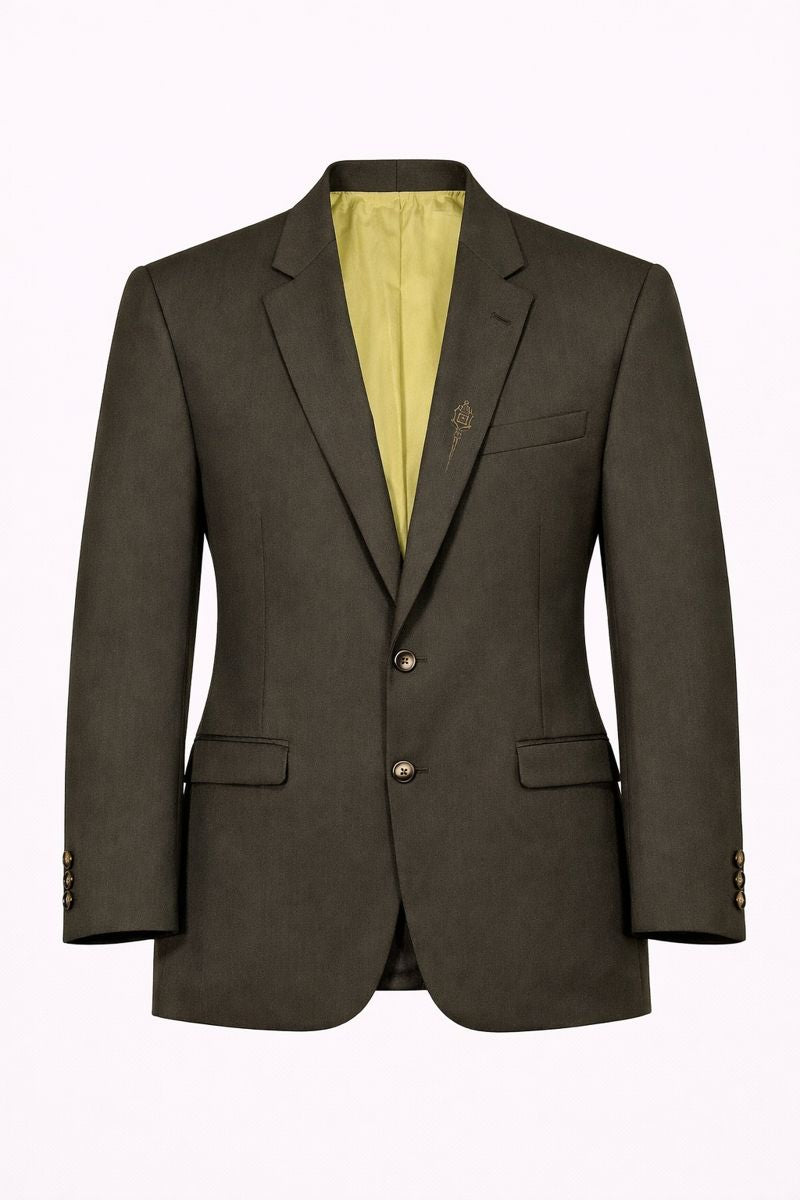 Vintage MISTER Men’s Single-Breasted Blazer IT 48 (M) Olive Green Made in Italy