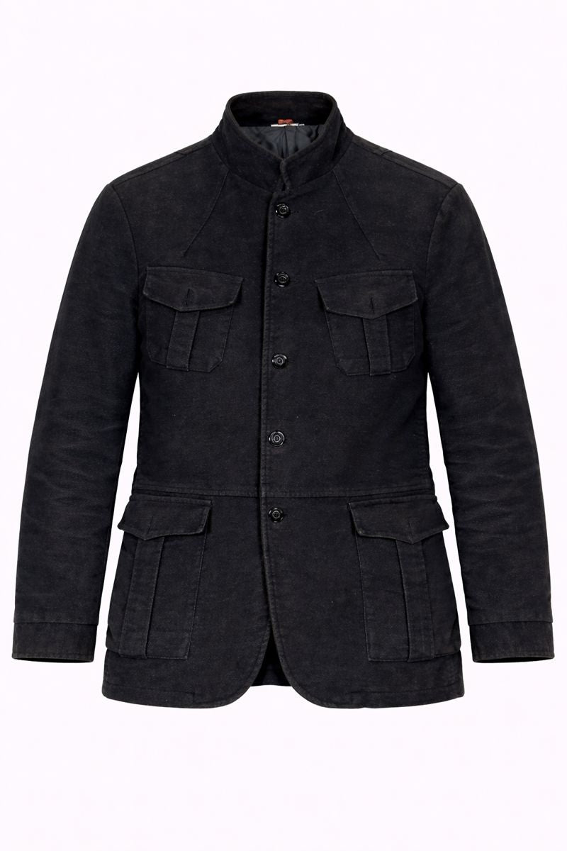 PRIMO EMPORIO Men’s Vintage Cotton Jacket – Single-Breasted Utility Style – Size IT 50