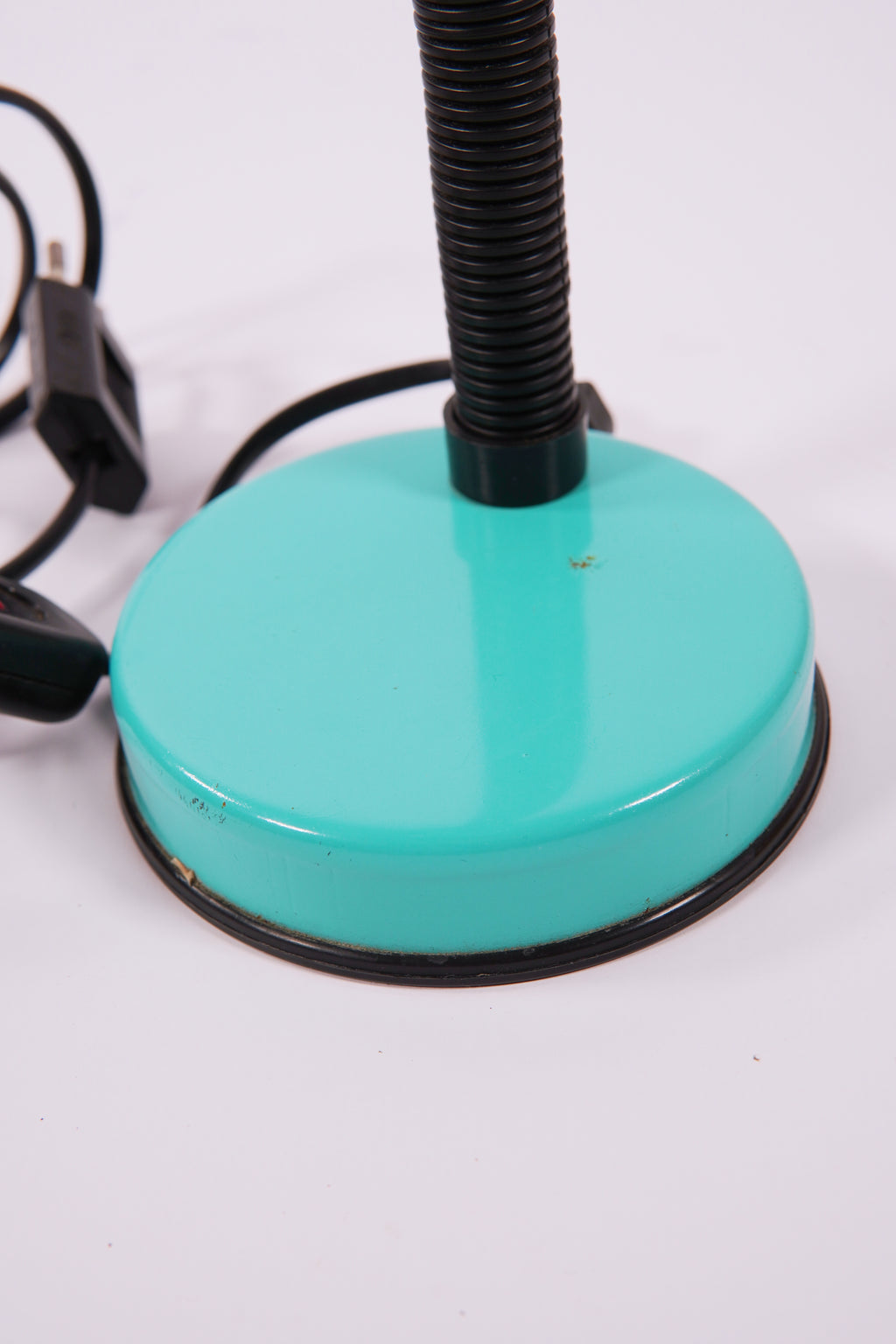 Vintage 1980s Stillplast Turquoise Desk Lamp – Sculptural Adjustable Design, Made in Italy