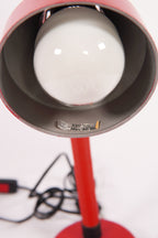 Vintage 1980s Veneta Lumi Red Desk Lamp – Sculptural Italian Design, Made in Italy