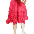 Abito vintage Blumarine in seta rosa acceso Made in Italy romantic Y2K M