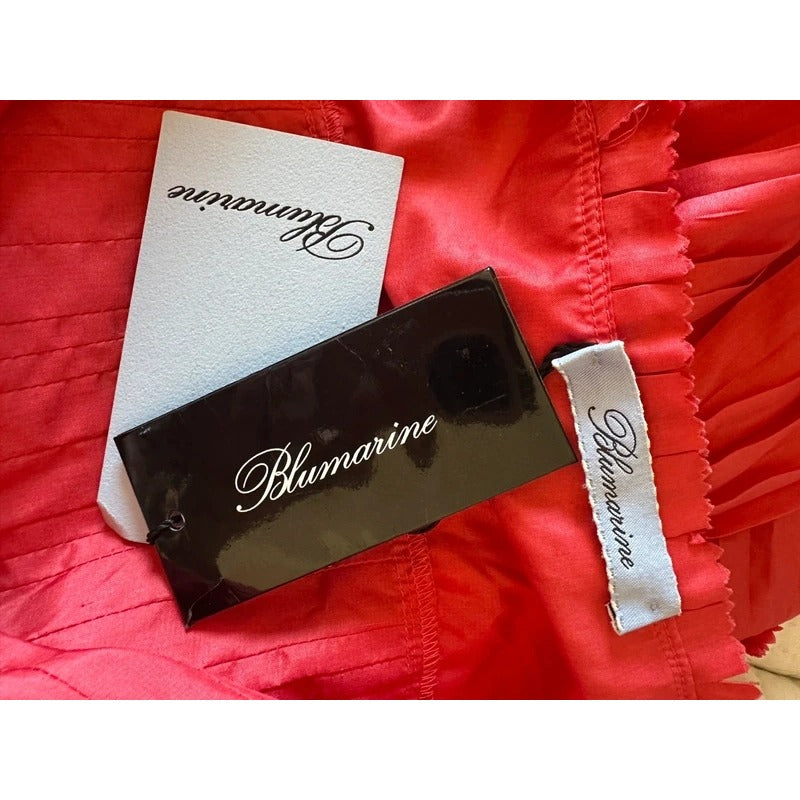 Abito vintage Blumarine in seta rosa acceso Made in Italy romantic Y2K M