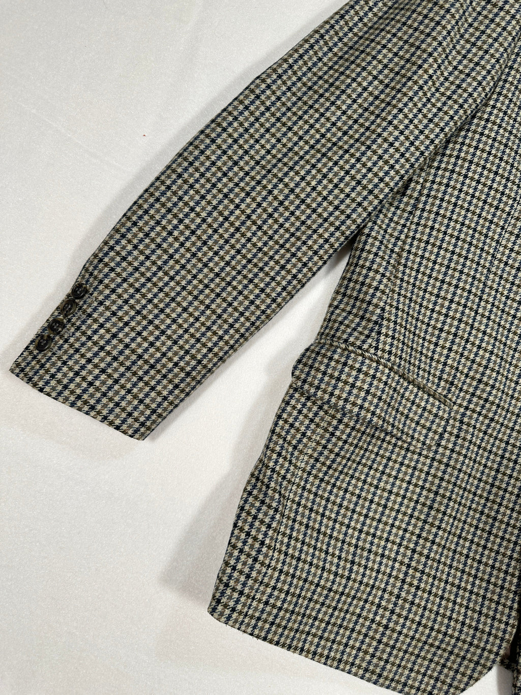 Vintage Centro Storico Men’s Single-Breasted Wool Blend Blazer IT 50 (M/L) Houndstooth Made in Italy