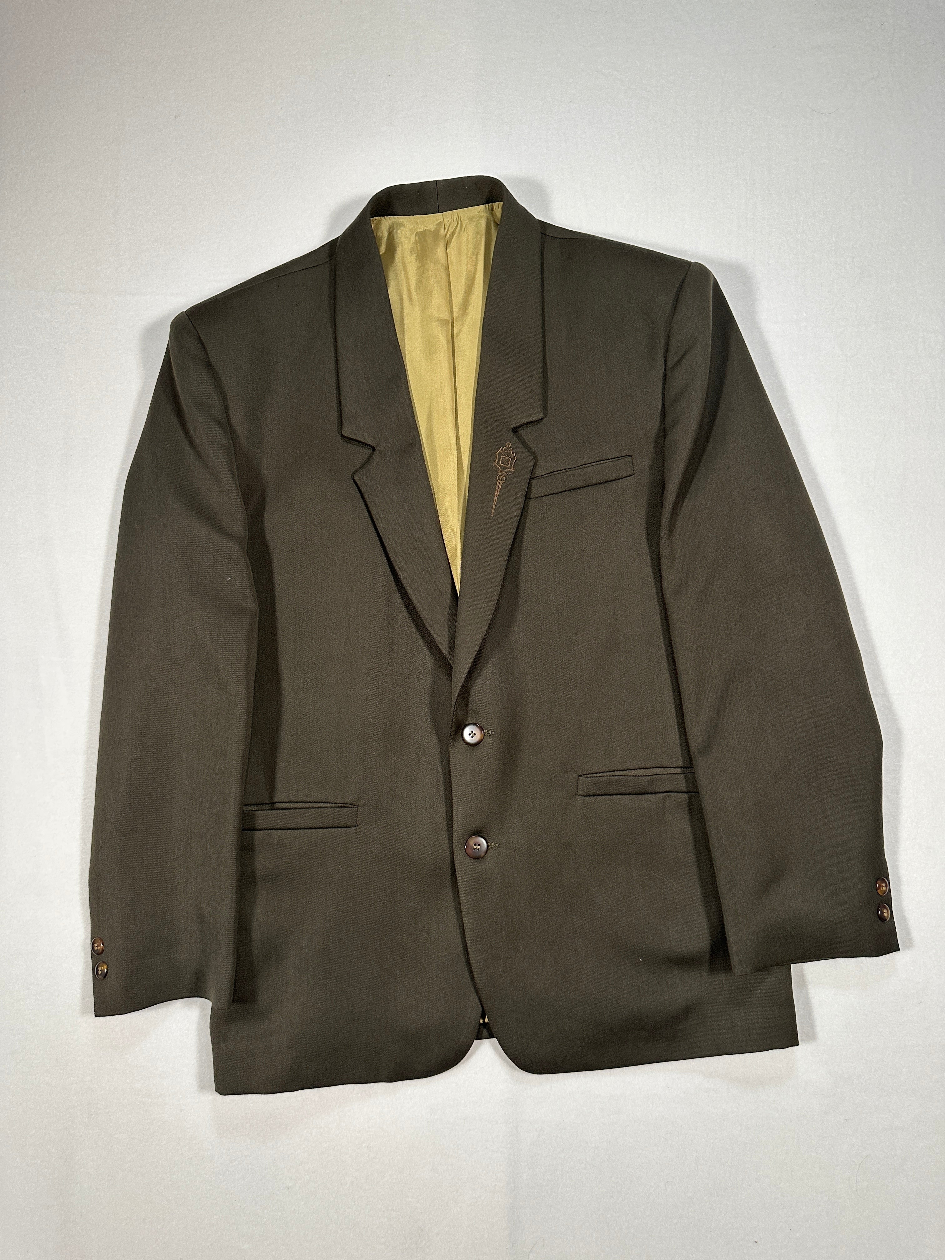 Blazer monopetto vintage MISTER da uomo IT 48 (M) verde oliva Made in Italy