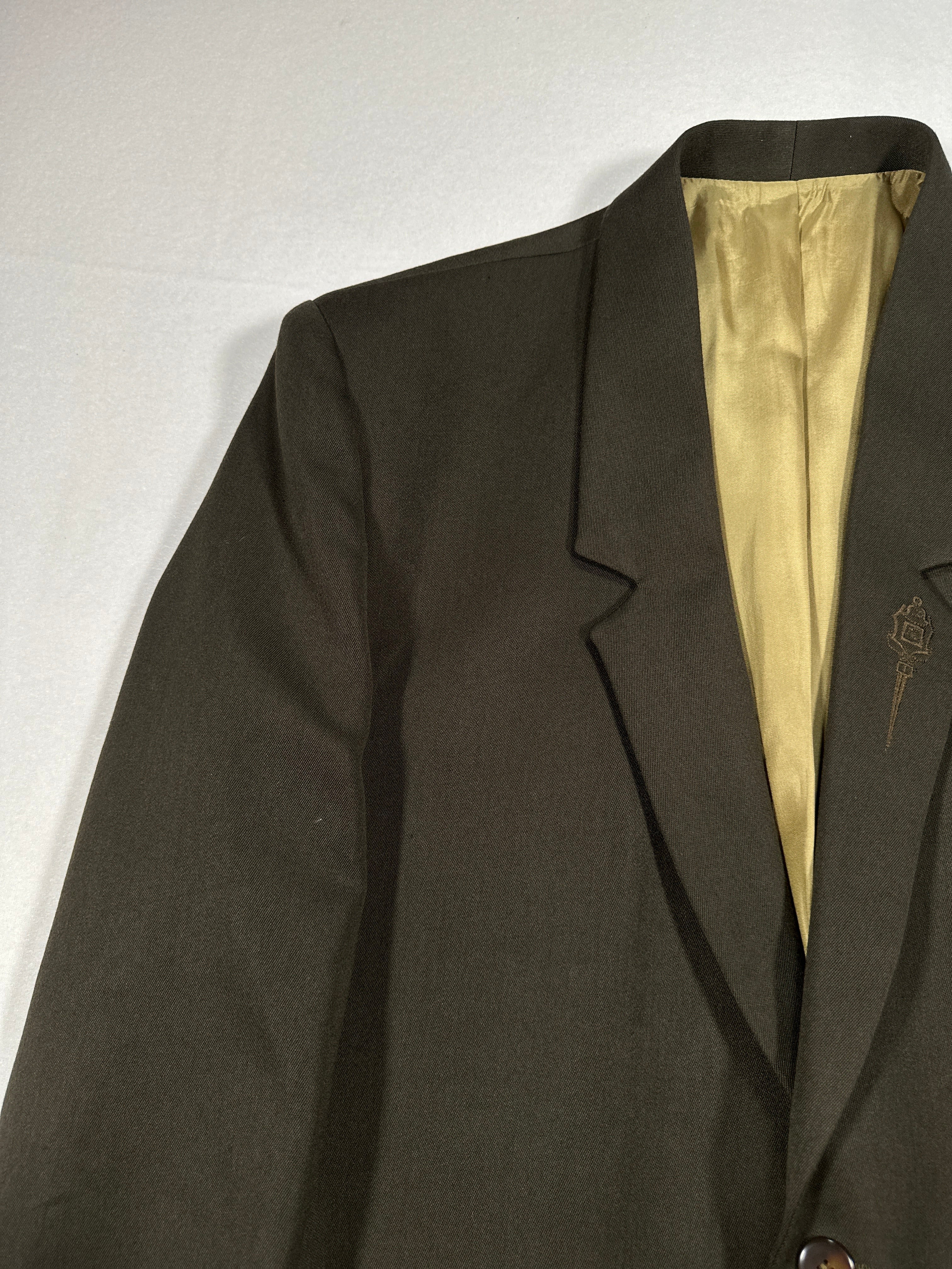 Blazer monopetto vintage MISTER da uomo IT 48 (M) verde oliva Made in Italy