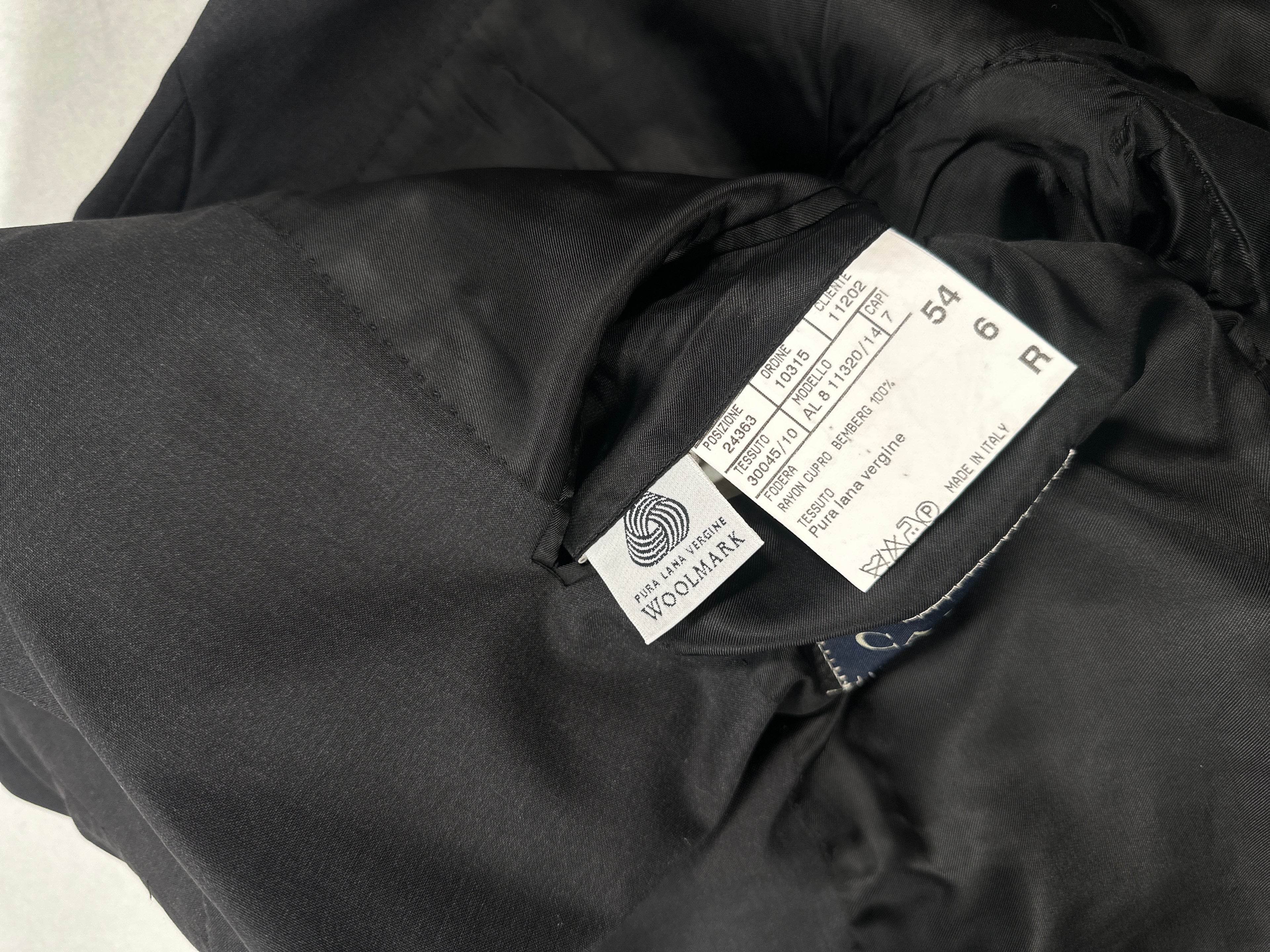 Canali Men’s Single-Breasted Wool Blazer IT 54 (L) Dark Grey Made in Italy