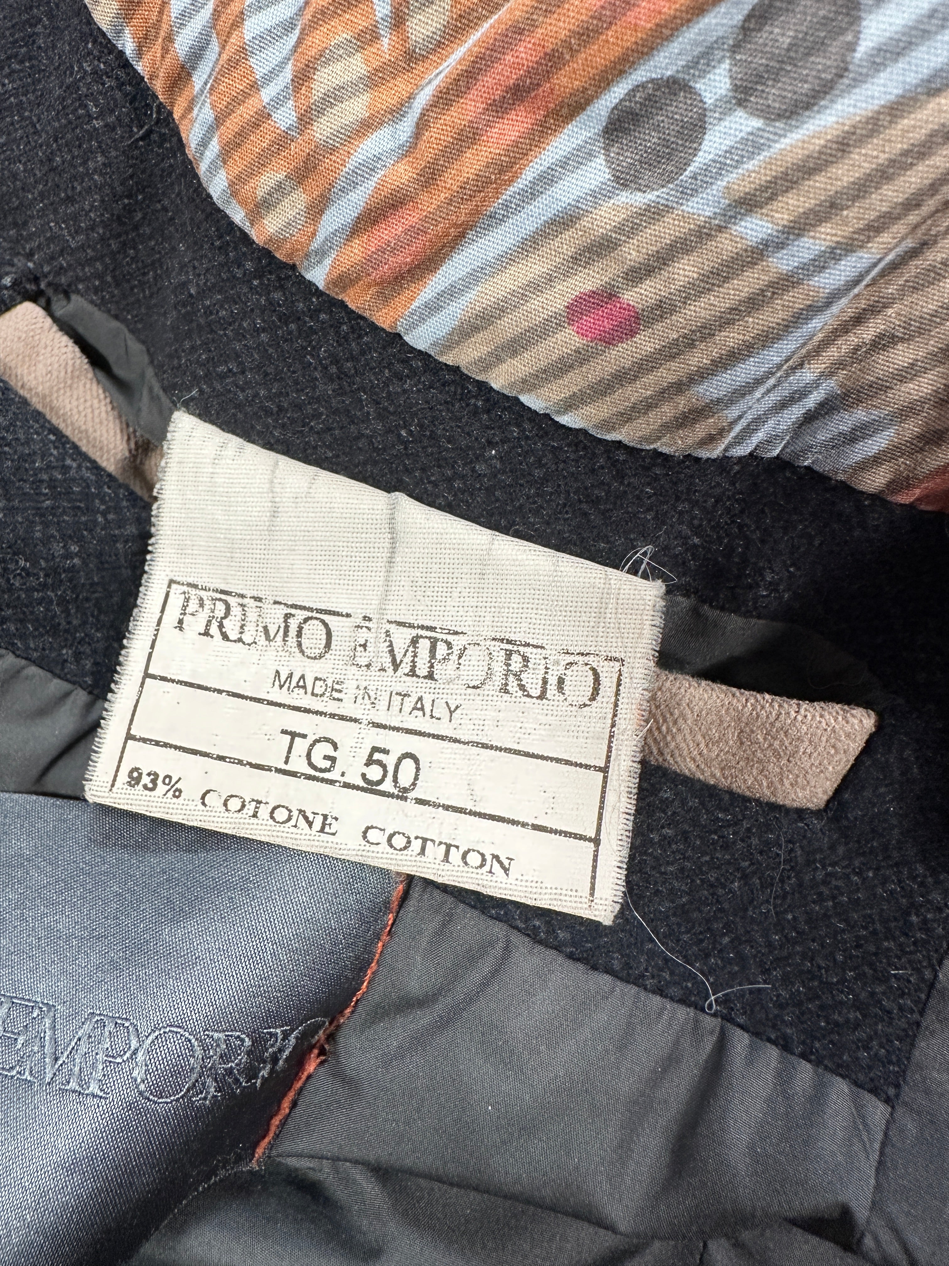 PRIMO EMPORIO Men’s Vintage Cotton Jacket – Single-Breasted Utility Style – Size IT 50