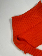 Maglione corto in maglia di misto mohair arancione McQ Alexander McQueen XS