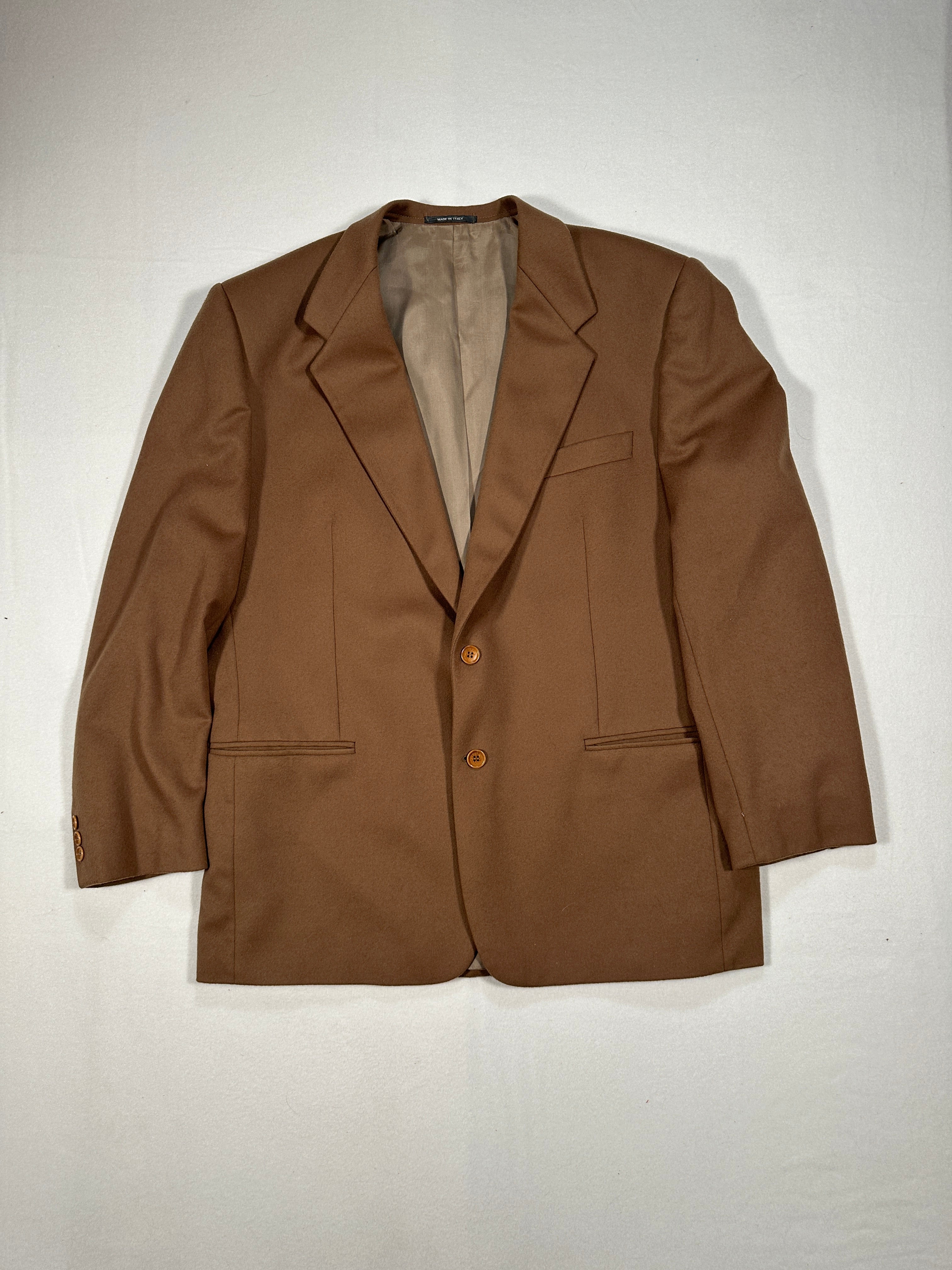 Blazer monopetto da uomo Vittorio Lorini in misto cashmere – IT 54 / L–XL – Made in Italy