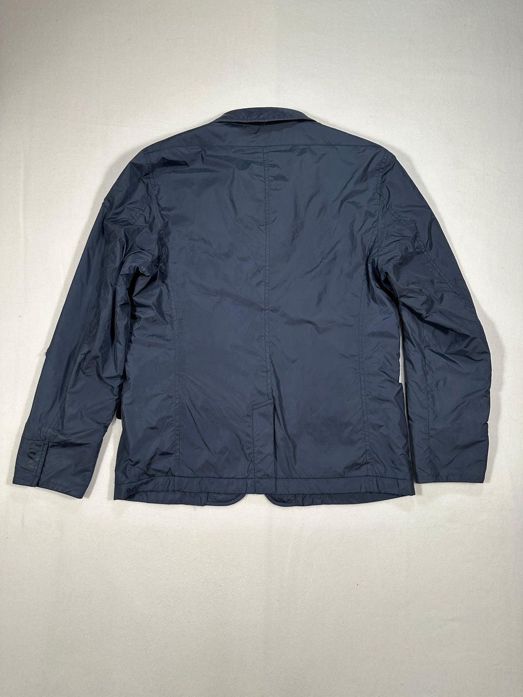 Men’s ADD Quilted Blazer Jacket – Single-Breasted – Blue – Wool Blend – Size XL | I 54