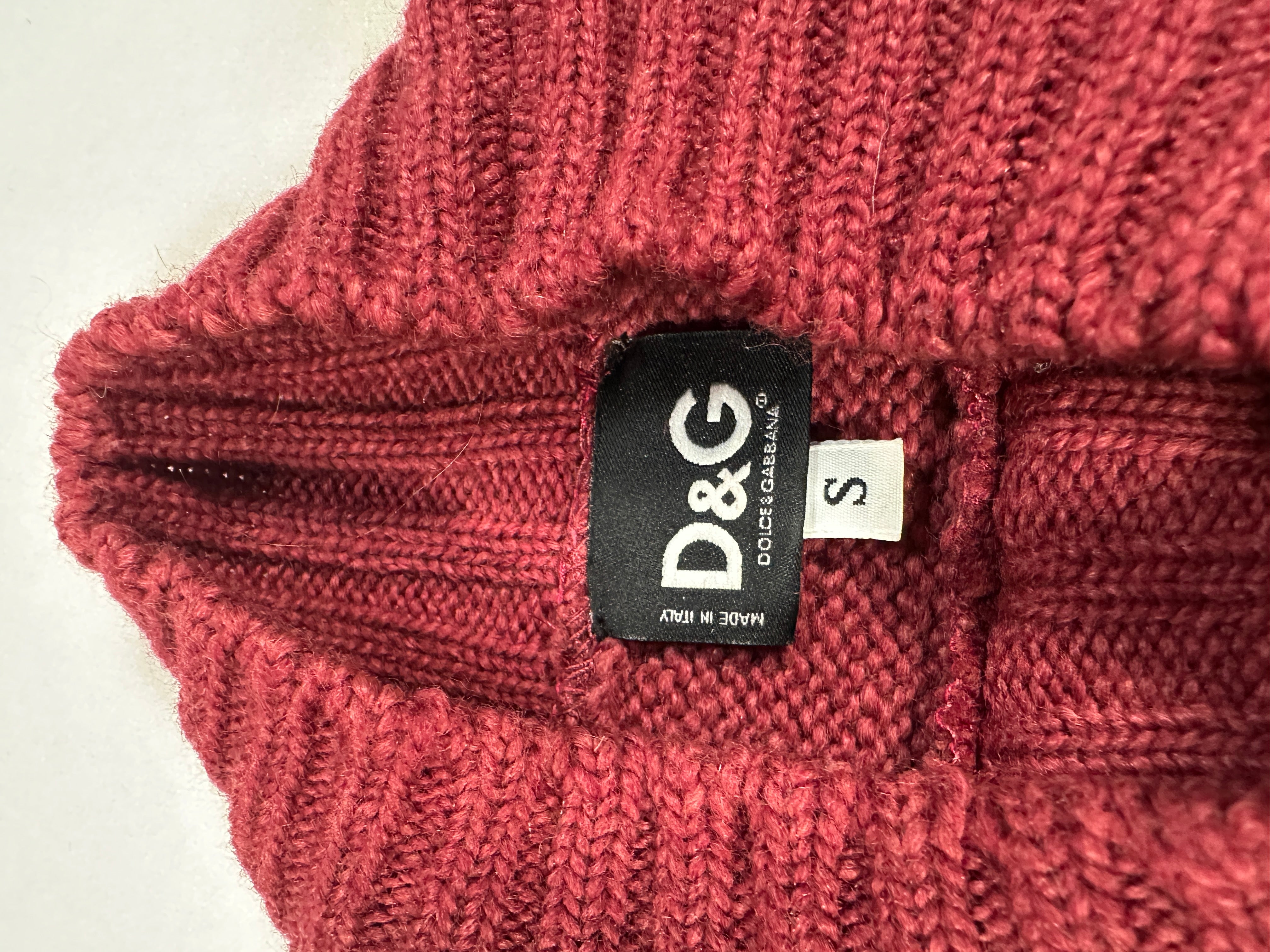 Dolce & Gabbana Women's Vintage Knit Top with Lace Inserts – Wool