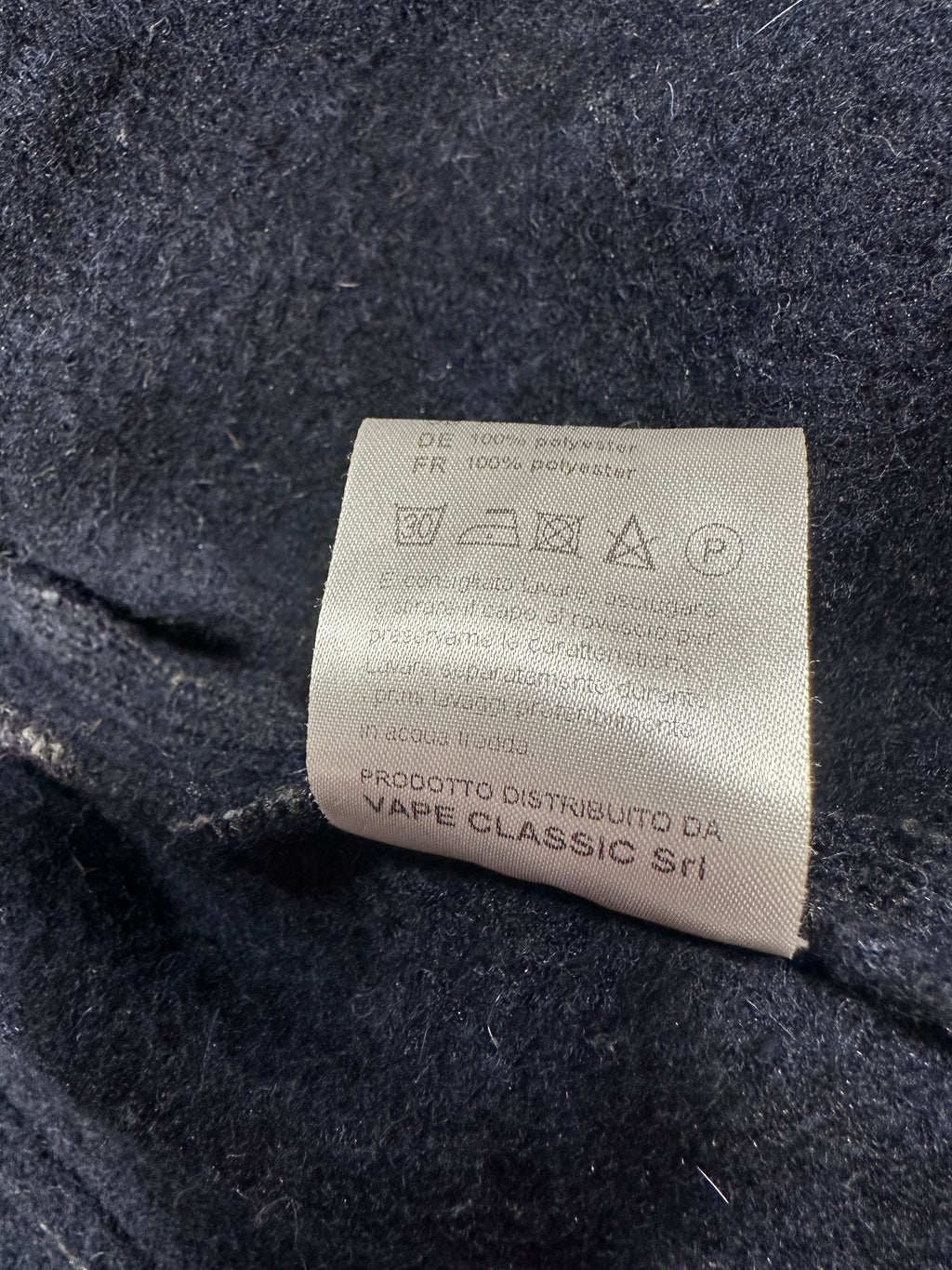 Women’s Wool Blend Duffle Coat – Navy Hooded Toggle Coat, Single-Breasted, Made in Italy Size M