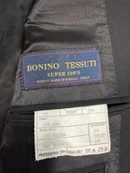 Magni Produzioni Abito Uomo in Lana Nera – Super 130's Bonino Tessuti, Made in Italy EU54