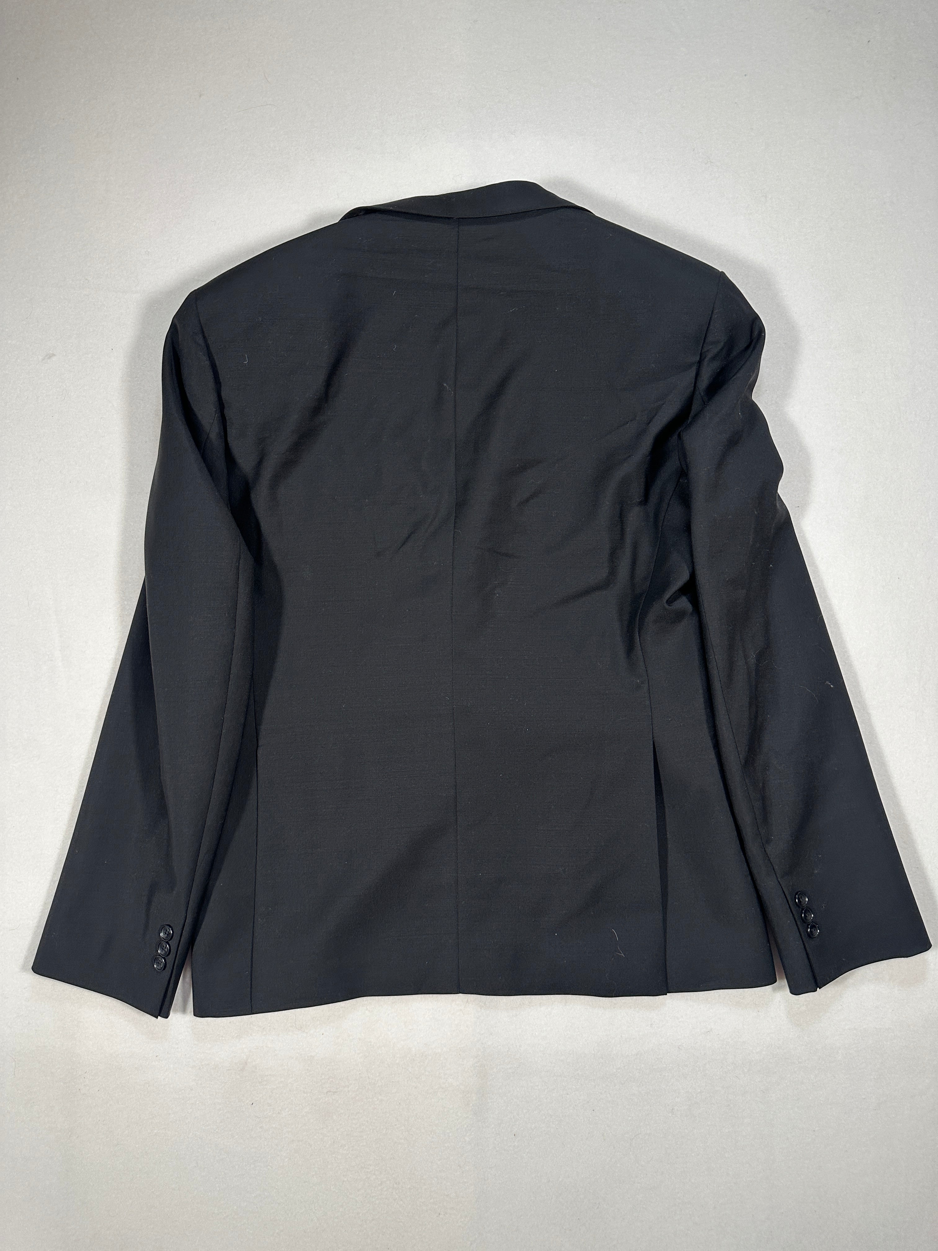 Magni Produzioni Abito Uomo in Lana Nera – Super 130's Bonino Tessuti, Made in Italy EU54
