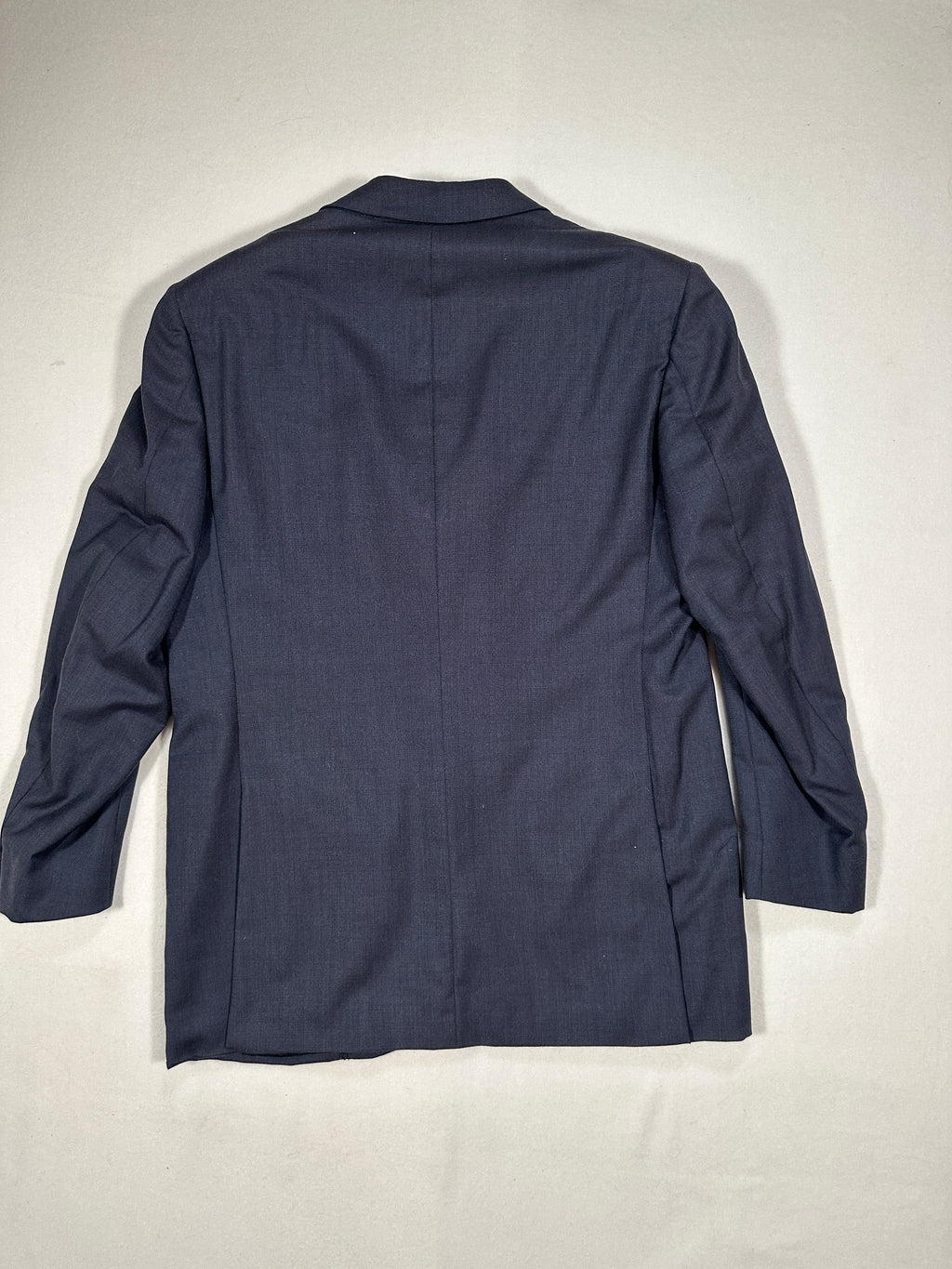 Abito in cashmere fatto a mano vintage D'Avenza Roma - Giacca e pantaloni blu navy + cravatta Made in Italy | Taglia EU50 M/L