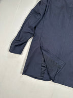 Abito in cashmere fatto a mano vintage D'Avenza Roma - Giacca e pantaloni blu navy + cravatta Made in Italy | Taglia EU50 M/L
