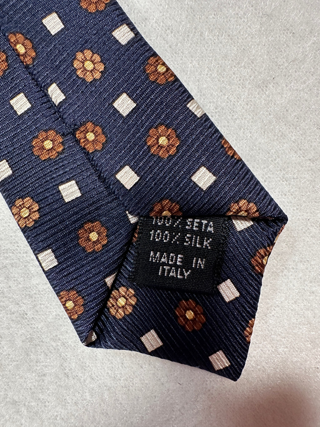 Abito in cashmere fatto a mano vintage D'Avenza Roma - Giacca e pantaloni blu navy + cravatta Made in Italy | Taglia EU50 M/L