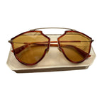 dior vintage sunglesses brown