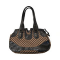 Borsa Max Mara vintage  pelle e tessuto fantasia pied de poule Made in Italy