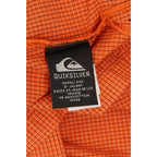 Vintage Quiksilver Camicia Uomo Cotone 100% Quadri Arancione M