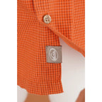 Vintage Quiksilver Camicia Uomo Cotone 100% Quadri Arancione M