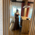 Vestito vintage in seta e tulle da cerimonia taglia M
