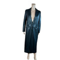 Cappotto lungo effetto pelle Zara nero minimal chic S