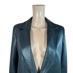 Cappotto lungo effetto pelle Zara nero minimal chic S