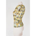 Maglia Vintage Roberto Cavalli Mesh Floreale Stretch Made Italy Donna M