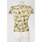 Maglia Vintage Roberto Cavalli Mesh Floreale Stretch Made Italy Donna M