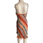 Vintage Belchis Firenze 100% seta slip dress Made in Italy L