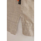 Camicia Vintage Pakka Stuff Floreale Hawaii 100% Cotone Beige M/L