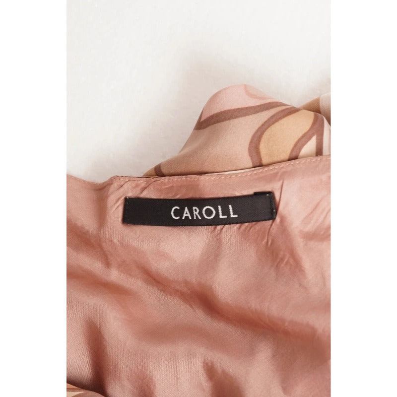 Abito Vintage Caroll in seta con stampa floreale retrò taglia XS