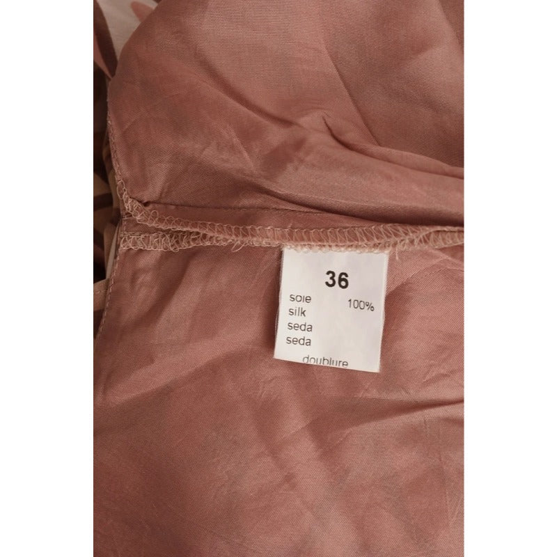 Abito Vintage Caroll in seta con stampa floreale retrò taglia XS