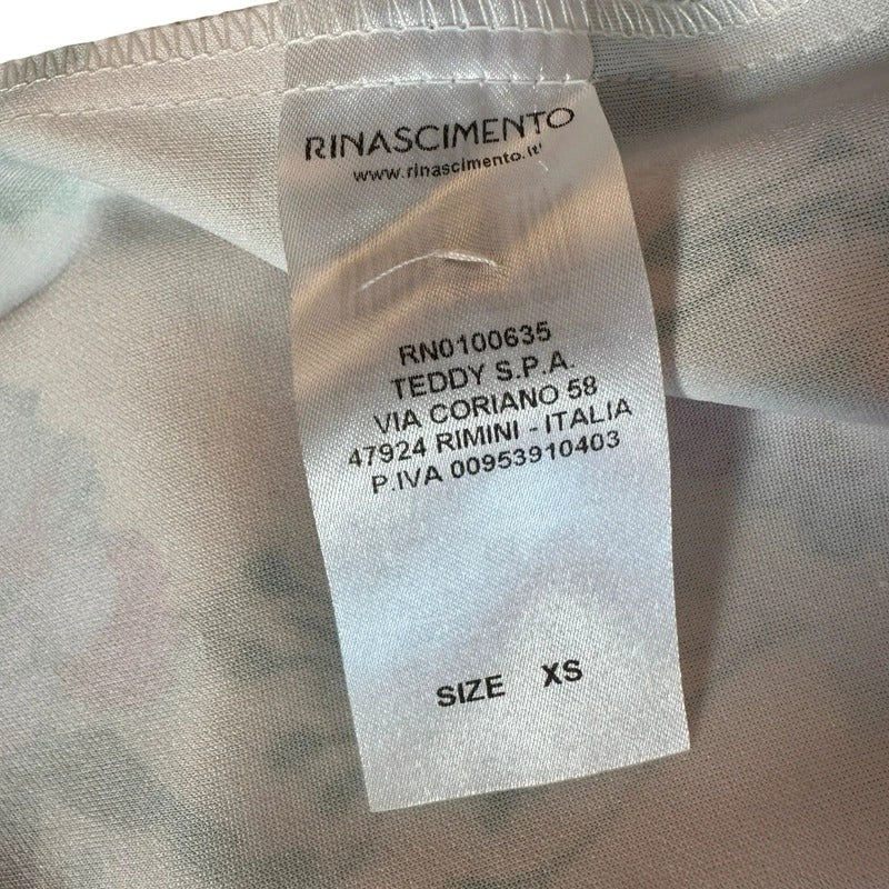 Blazer vestito Rinascimento floreale rosa mini elegante XS