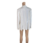 Blazer bianco Olsen oversize elegante minimal XL