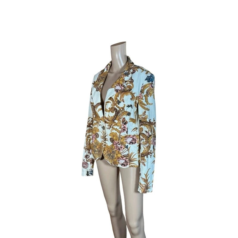 Giacca blazer  Just Cavalli Roberto Cavalli fantasia barocca floreale L