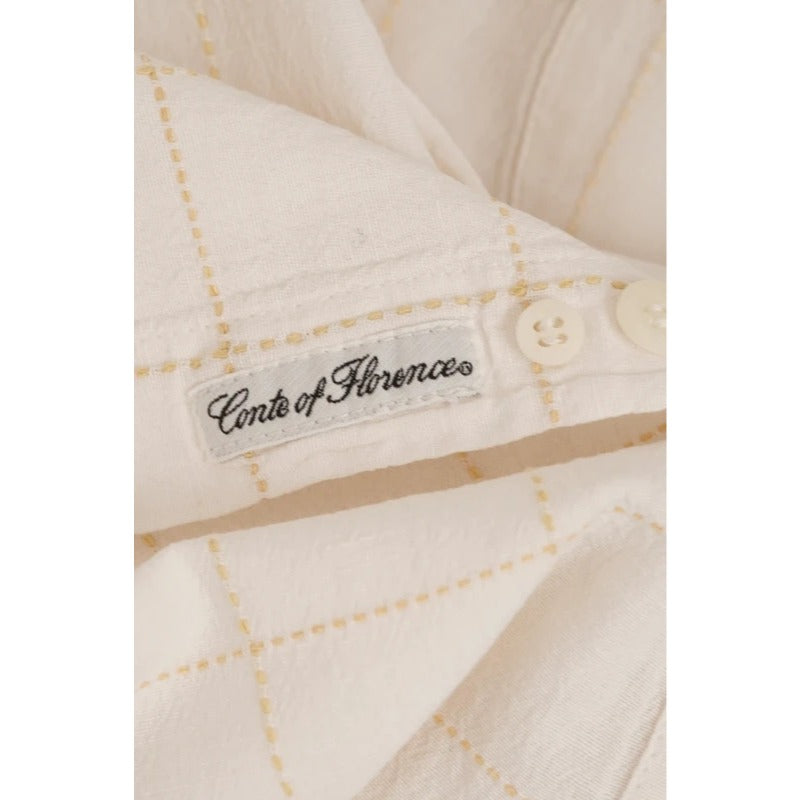 Camicia Conte of Florence vintage cotone lino M/L