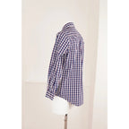 Camicia Vintage Best Company Quadri Blu Rosso Bianco Cotone Uomo S