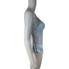 chest 32hips 33lengh 54 (without straps )straps adjustable