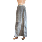 Gonna lunga vintage Roberto Cavalli Jeans grigio argento Y2K Made in Italy