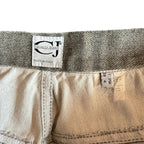 Gonna lunga vintage Roberto Cavalli Jeans grigio argento Y2K Made in Italy