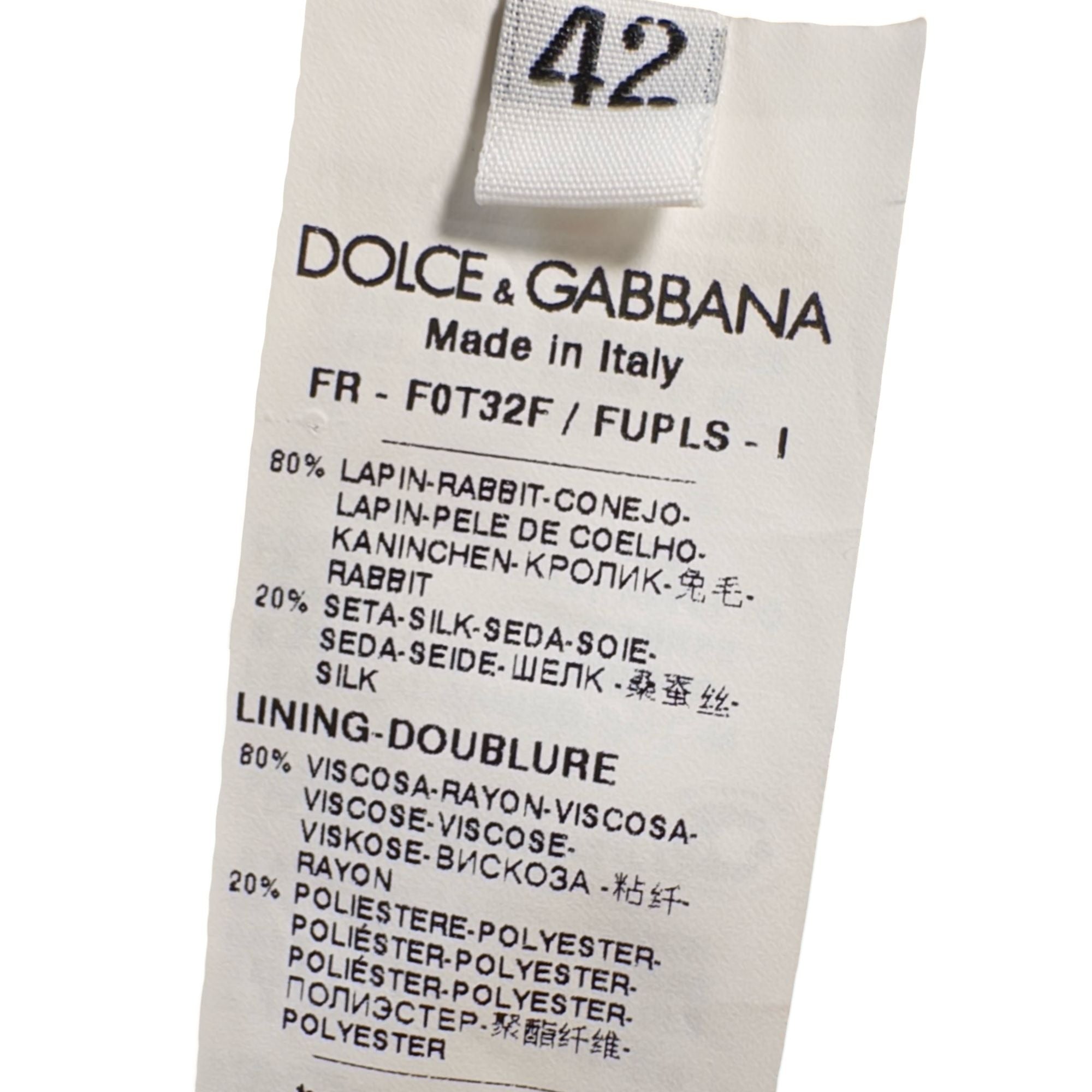 gabbana 2017 runway rabbit coat